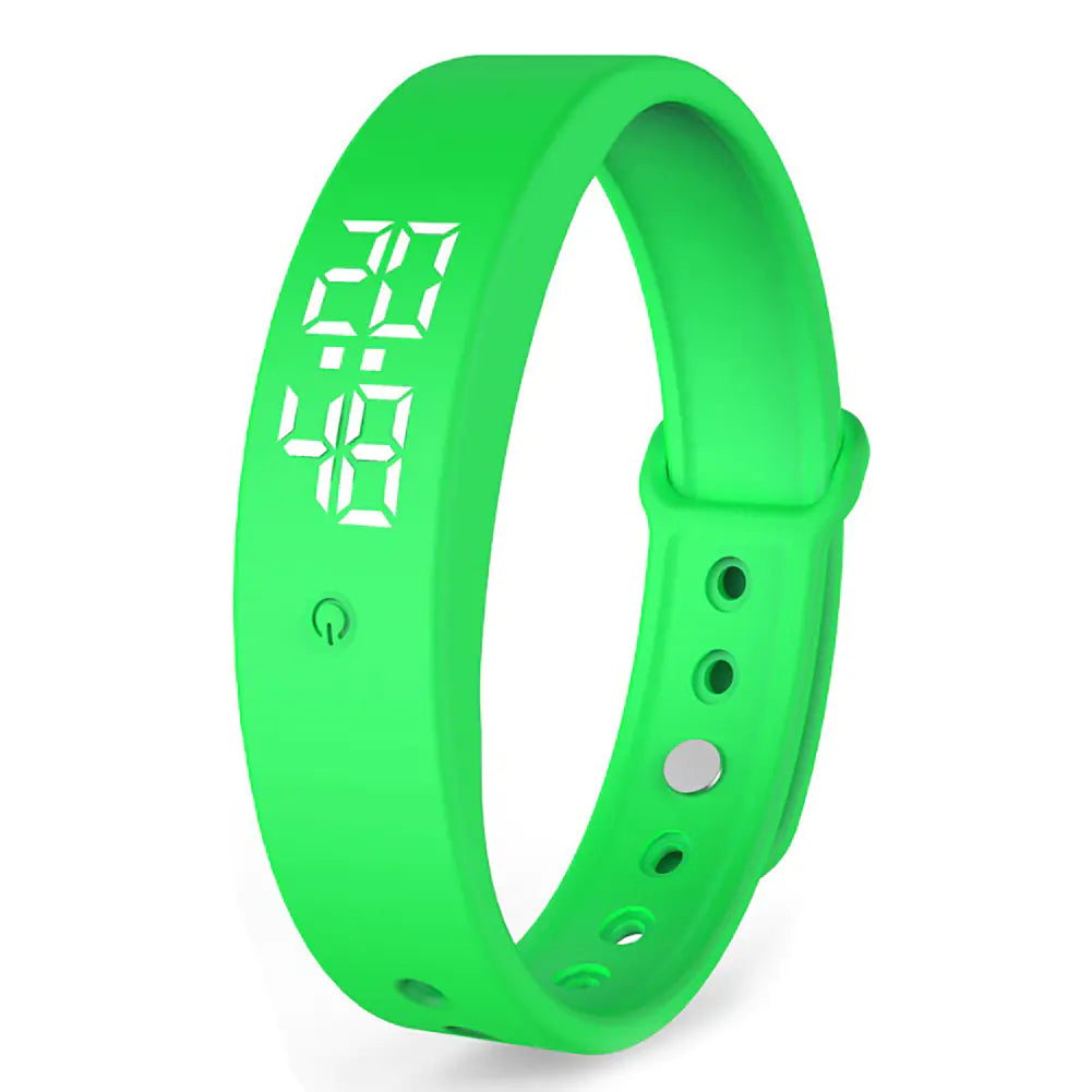 Smart vibration alarm band in green